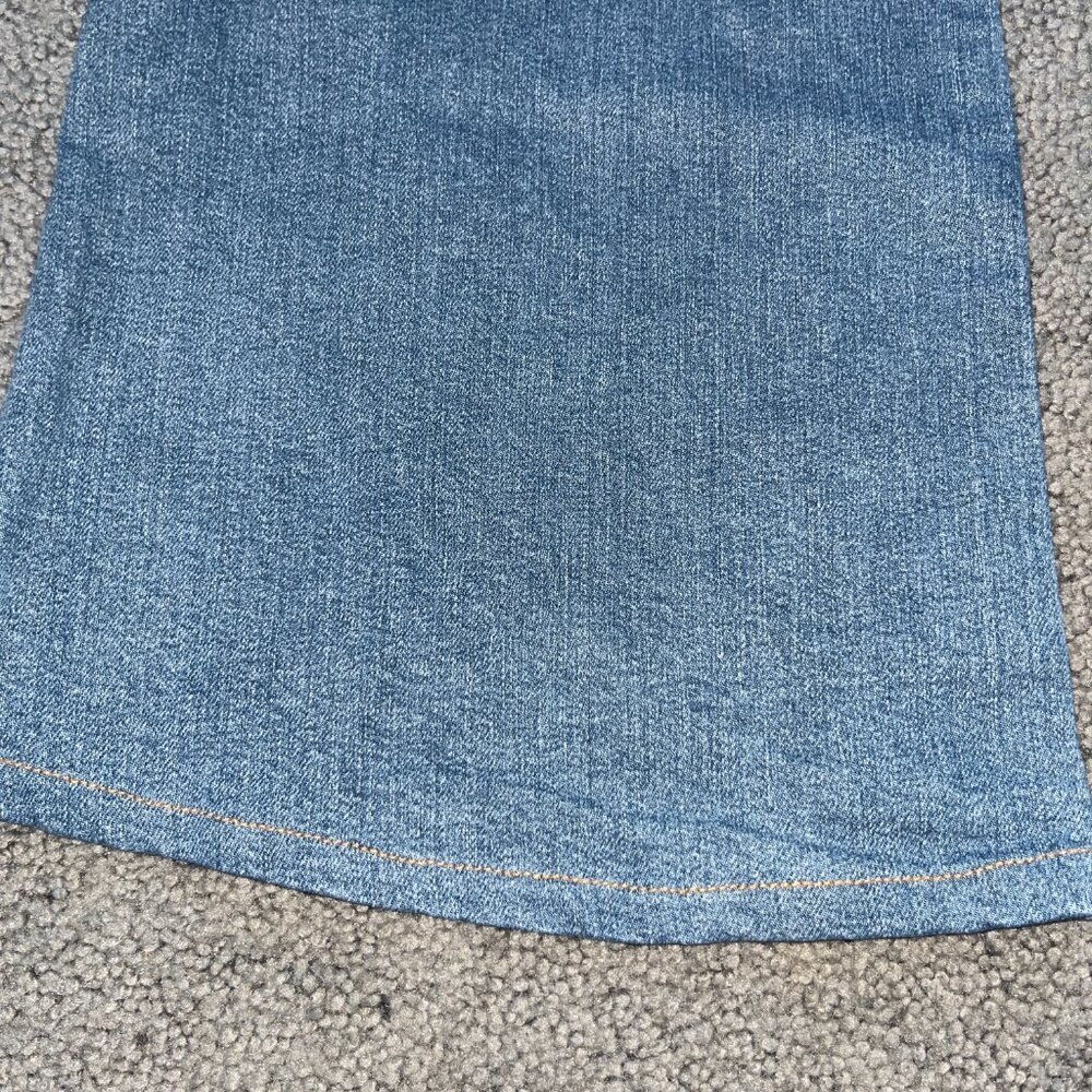 LEVI'S RIBCAGE BELL BLUE JEANS - BIG BELL BOTTOM FLARE EXTREME HIGH WAIST  28X30 - Picture 14 of 14